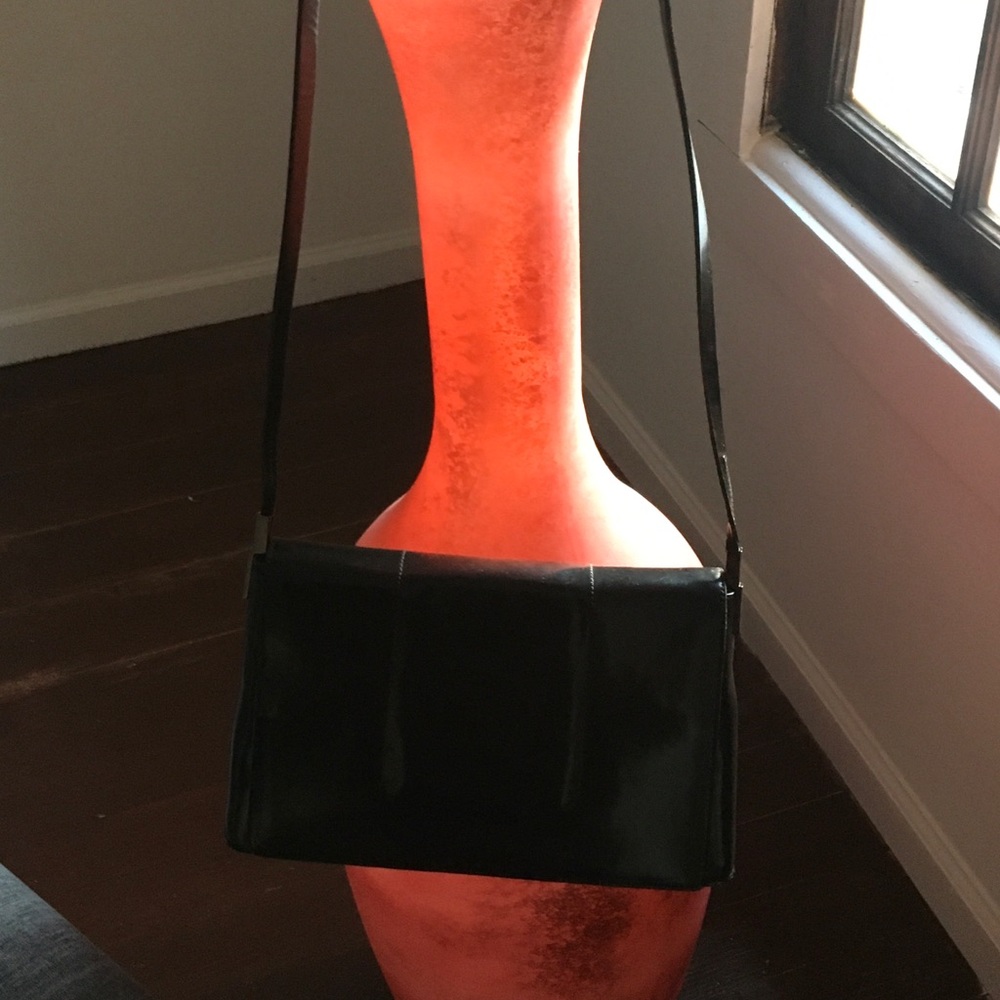 Leather-like shoulder bag